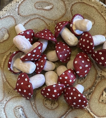 Sopp juledekorasjon 3 stk 