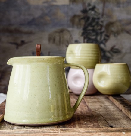 Kaffekanne håndbrygg grønn