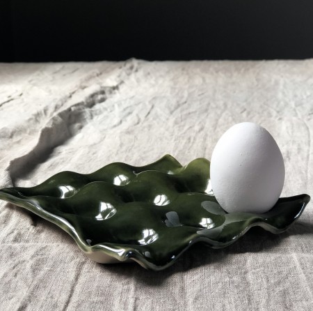 Eggeplate mørkgrønn